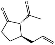 Cyclopentanone, 2-acetyl-3-(2-propenyl)-, trans- (9CI)