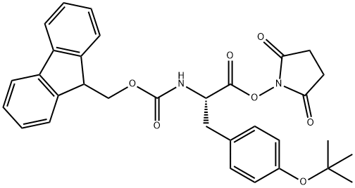 FMOC-O-BUTYL-L-TYROSINE N-HYDROXYSUCCINIMIDE ESTER Structural