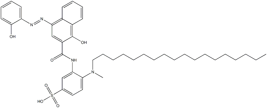 1-HYDROXY-4-(2-HYDROXY-5-CARBOXY)-PHENYLAZO-N-(METHYL-OCTADECYLAMINO-5-SULFO)-2-NAPHTHAMIDE