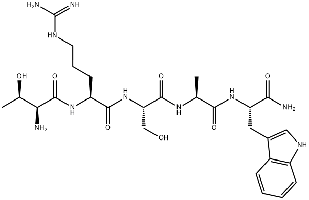 H-THR-ARG-SER-ALA-TRP-NH2 Structural