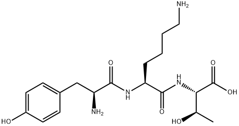 H-TYR-LYS-THR-OH Structural