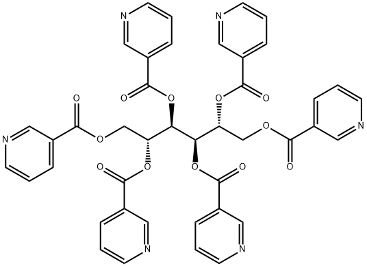 D-mannitol hexanicotinate Structural