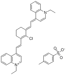 4-[(E)-2-(2-CHLORO-3-((E)-2-[1-ETHYL-4(1H)-QUINOLINYLIDENE]ETHYLIDENE)-1-CYCLOHEXEN-1-YL)ETHENYL]-1-ETHYLQUINOLINIUM 4-METHYLBENZENESULFONATE