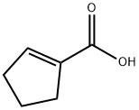 1-Cyclopentenecarboxylic acid Structural