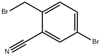 4-Bromo-2-cyanobenzyl bromide Structural