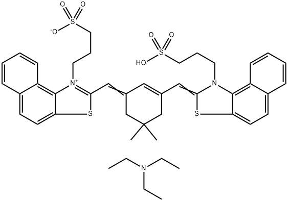 N,N-DIETHYL-1-ETHANAMINIUM 3-(2-[(Z)-(5,5-DIMETHYL-3-((E)-[1-(3-SULFONATOPROPYL)NAPHTHO[1,2-D][1,3]THIAZOL-1-IUM-2-YL]METHYLIDENE)-1-CYCLOHEXEN-1-YL)METHYLIDENE]NAPHTHO[1,2-D][1,3]THIAZOL-1-YL)-1-PROPANESULFONATE