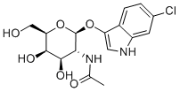 6-CHLORO-3-INDOXYL-N-ACETYL-BETA-D-GLUCOSAMINIDE Structural