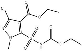 3-CHLORO-5-[[(ETHOXYCARBONYL)AMINO]SULFONYL]-1-METHYL-1H-PYRAZOLE-4-CARBOXYLIC ACID, ETHYL ESTER