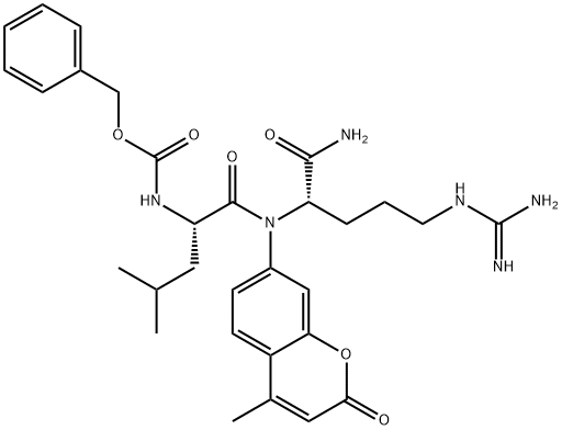 Z-LEU-ARG-7-AMINO-4-METHYLCOUMARIN Structural