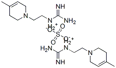 [2-(3,6-dihydro-4-methyl-1(2H)-pyridyl)ethyl]guanidinium sulphate Structural