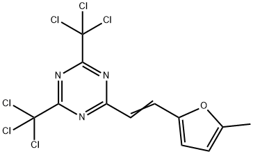 2-[2-(5-METHYLFURAN-2-YL)VINYL]-4,6-BIS(TRICHLOROMETHYL)-1,3,5-TRIAZINE