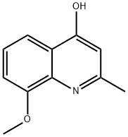 8-METHOXY-2-METHYLQUINOLIN-4-OL Structural