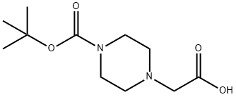 4-Boc-1-piperazineacetic acid Structural