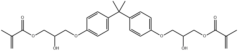 2,2-BIS[4-(2-HYDROXY-3-METHACRYLOXYPROPOXY)PHENYL]PROPANE Structural