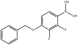 4-Benzyloxy-2,3-difluorobenzeneboronic acid Structural