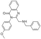 3-(4-METHOXYPHENYL)-2-[[(PHENYLMETHYL)AMINO]METHYL]-4(3H)-QUINAZOLINONE Structural