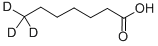 HEPTANOIC-7,7,7-D3 ACID Structural