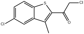 2-CHLORO-1-(5-CHLORO-3-METHYLBENZO[B]THIOPHEN-2-YL)ETHAN-1-ONE Structural