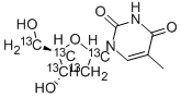 [1',2',3',4',5'-13C5]THYMIDINE