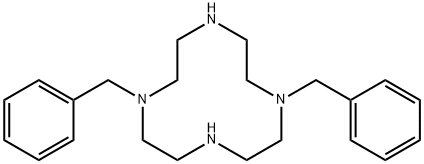 1,7-Dibenzyl-1,4,7,10-tetraazacyclododecane Structural