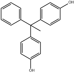 4,4'-(1-Phenylethylidene) biphenol Structural