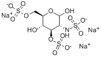 D-GLUCOSAMINE-2,3,6-TRISULFATE, TRISODIUM SALT Structural