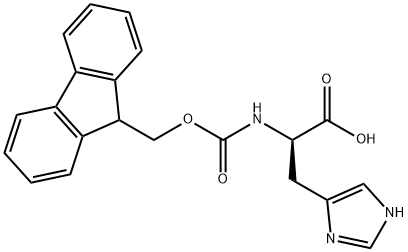 FMOC-D-HIS-OH Structural