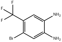 4-BROMO-5-(TRIFLUOROMETHYL)BENZENE-1,2-DIAMINE Structural