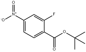 TERT-BUTYL 2-FLUORO-4-NITROBENZOATE Structural