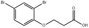 3-(2,4-dibromophenoxy)propanoic acid Structural