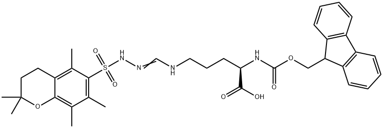 FMOC-D-ARG(PMC)-OH Structural