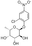 2-Chloro-4-nitrophenyl-alpha-L-fucopyranoside Structural