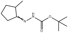 Hydrazinecarboxylic acid, (2-methylcyclopentylidene)-, 1,1-dimethylethyl ester Structural