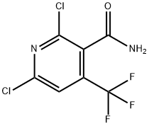 2,6-DICHLORO-4-(TRIFLUOROMETHYL)NICOTINAMIDE Structural