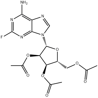 2-Fluoro-2',3',5'-triacetoxyadenosine Structural