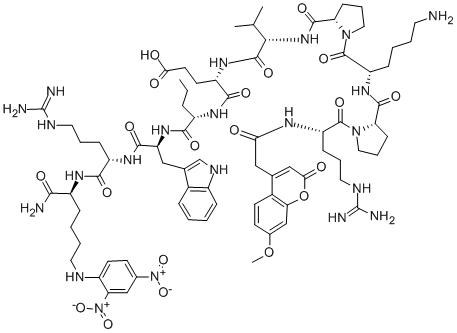 MCA-ARG-PRO-LYS-PRO-TYR-ALA-NVA-TRP-MET-LYS(DNP)-NH2 Structural