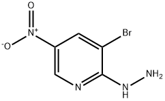 3-BROMO-2-HYDRAZINO-5-NITROPYRIDINE Structural