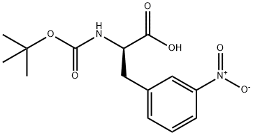 BOC-D-3-NITROPHENYLALANINE Structural