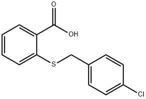 2-[(4-CHLOROBENZYL)SULFANYL]BENZENECARBOXYLIC ACID Structural