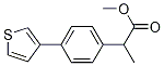 Methyl 2-(4-(3-thienyl)phenyl)propionate Structural