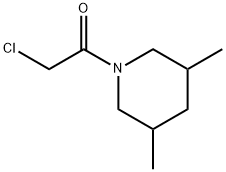 Piperidine, 1-(chloroacetyl)-3,5-dimethyl- (9CI) Structural