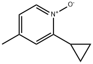 Pyridine, 2-cyclopropyl-4-methyl-, 1-oxide (9CI) Structural