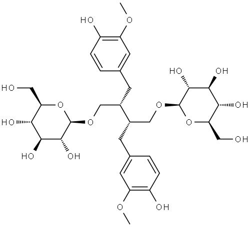 SECO-ISOLARICIRESINOL DIGLUCOSIDE Structural