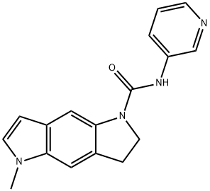 5-METHYL-1-(3-PYRIDYLCARBAMOYL)-1,2,3,5-TETRAHYDROPYRROLO [2,3-F]INDOLE