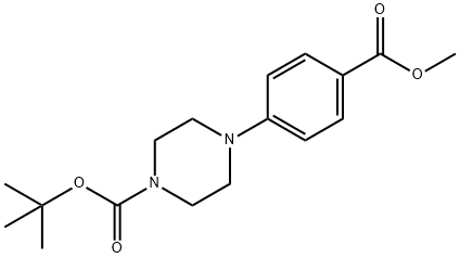 1-Boc-4-(4-methoxycarbonylphenyl)piperazine Structural