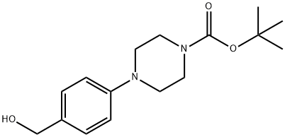 TERT-BUTYL 4-[4-(HYDROXYMETHYL)PHENYL]TETRAHYDRO-1(2H)-PYRAZINECARBOXYLATE Structural