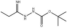 Hydrazinecarboxylic acid, 2-(1-iminopropyl)-, 1,1-dimethylethyl ester (9CI) Structural