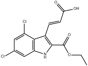 ETHYL 3-(2-CARBOXY-VINYL)-4,6-DICHLORO-1H-INDOLE-2-CARBOXYLATE