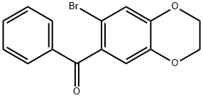 (7-BROMO-2,3-DIHYDRO-1,4-BENZODIOXIN-6-YL)(PHENYL)METHANONE Structural