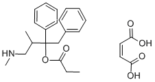 1,2-DIPHENYL-3-METHYL-4-[METHYLAMINO]-2-BUTYL PROPIONATE MALEATE SALT Structural